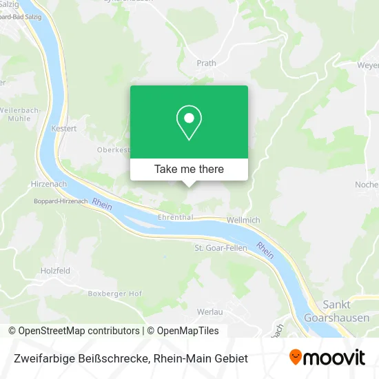 Карта Zweifarbige Beißschrecke