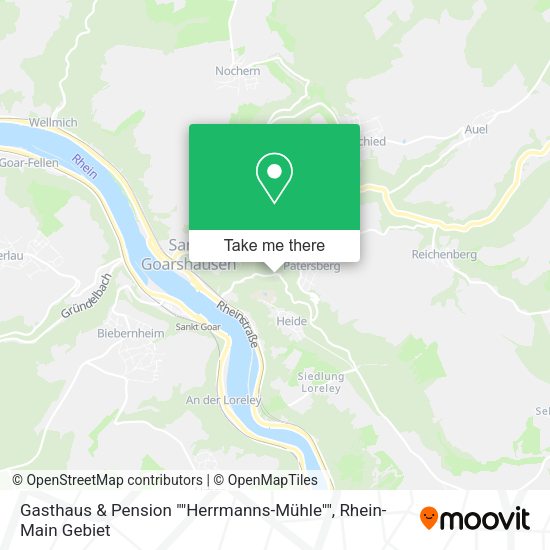 Карта Gasthaus & Pension ""Herrmanns-Mühle""