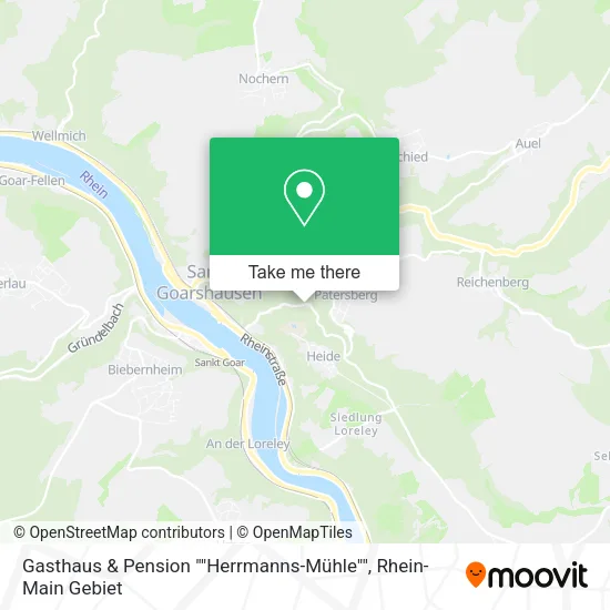 Карта Gasthaus & Pension ""Herrmanns-Mühle""