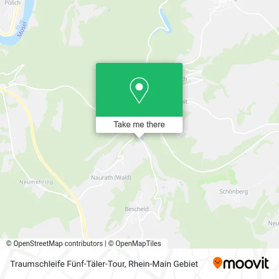 Карта Traumschleife Fünf-Täler-Tour