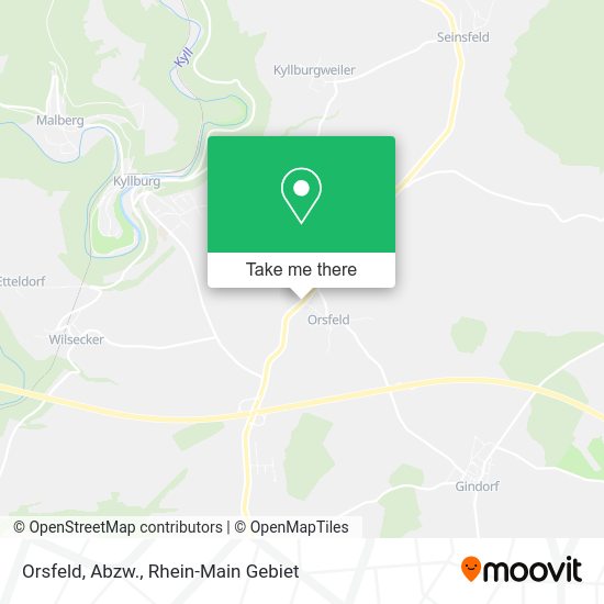 Карта Orsfeld, Abzw.