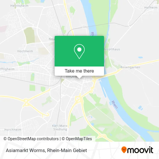Карта Asiamarkt Worms