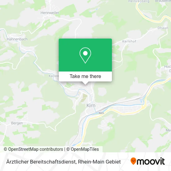 Карта Ärztlicher Bereitschaftsdienst