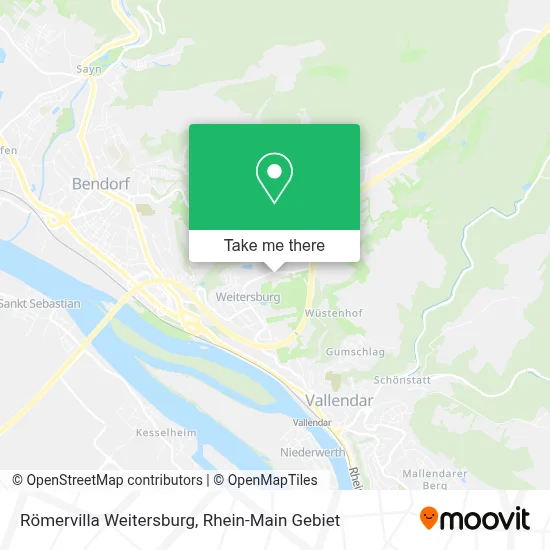 Römervilla Weitersburg map
