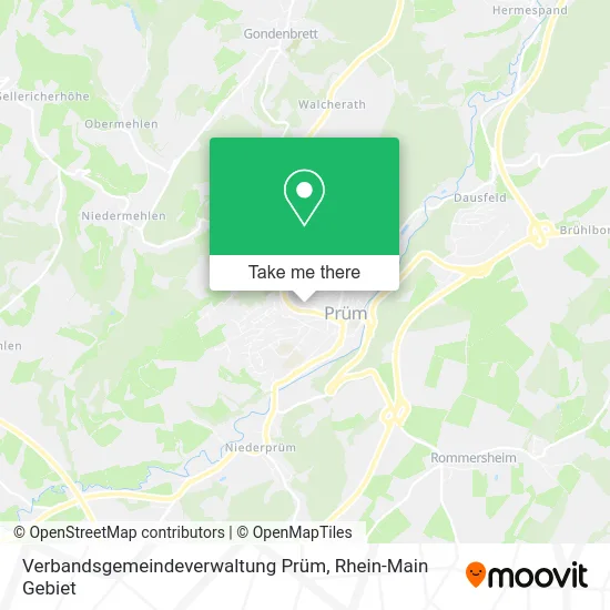 Карта Verbandsgemeindeverwaltung Prüm