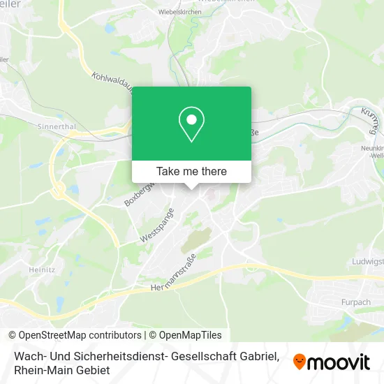 Карта Wach- Und Sicherheitsdienst- Gesellschaft Gabriel