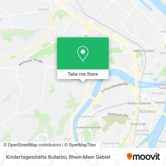 Карта Kindertagesstätte Bullerbü