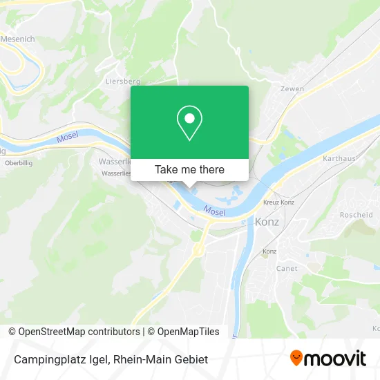 Карта Campingplatz Igel