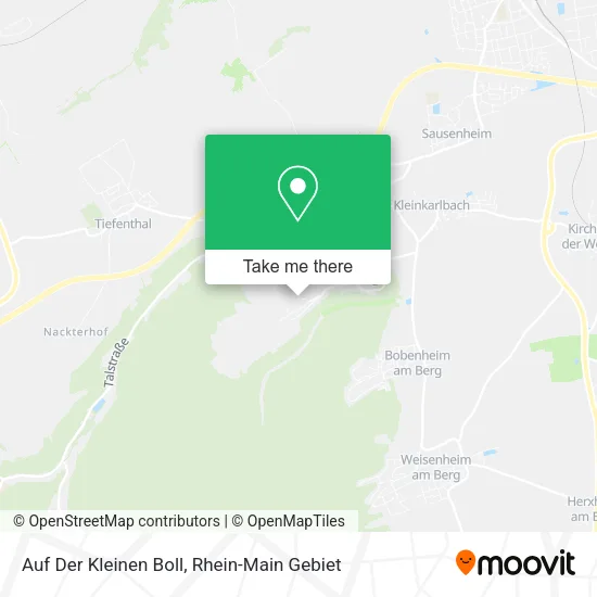 Карта Auf Der Kleinen Boll