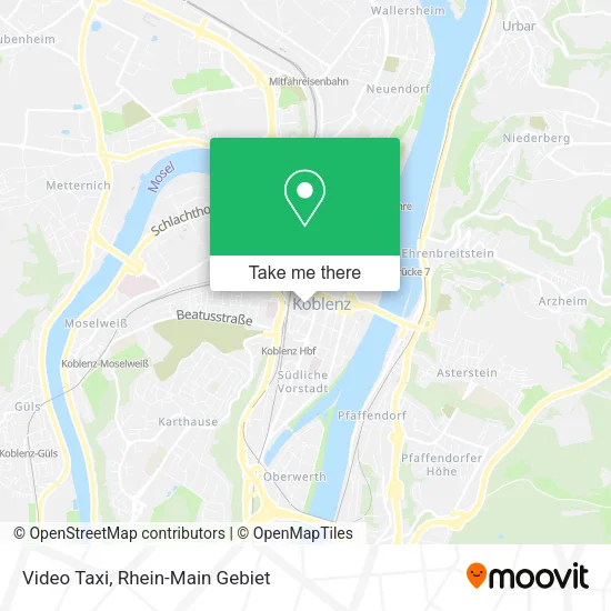 Карта Video Taxi