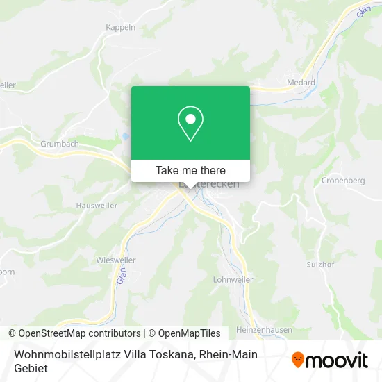 Карта Wohnmobilstellplatz Villa Toskana