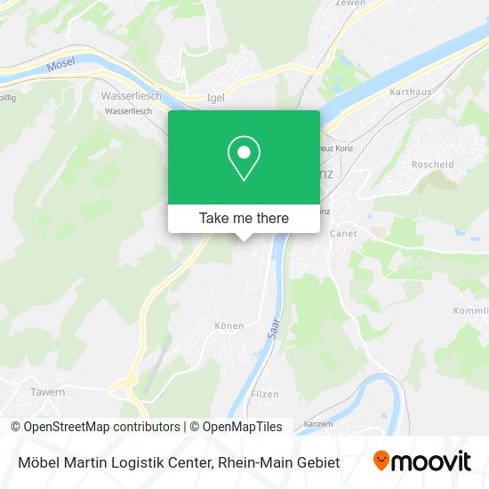 Карта Möbel Martin Logistik Center