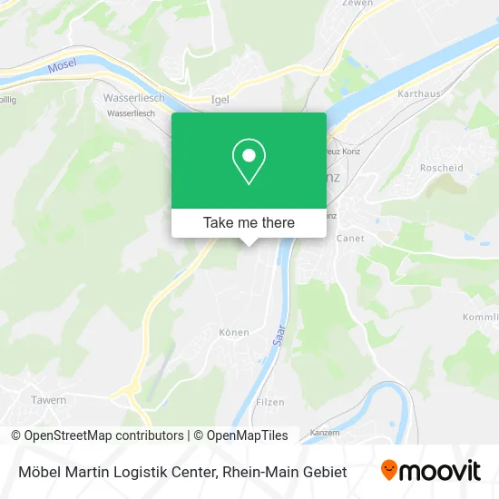 Карта Möbel Martin Logistik Center