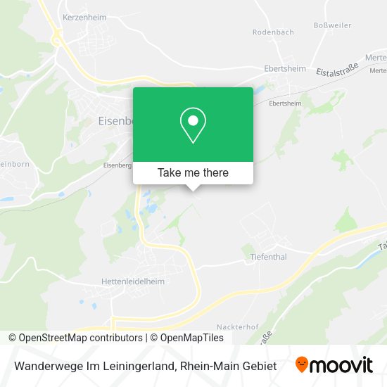 Карта Wanderwege Im Leiningerland