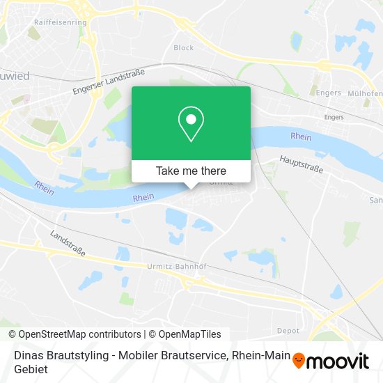 Карта Dinas Brautstyling - Mobiler Brautservice