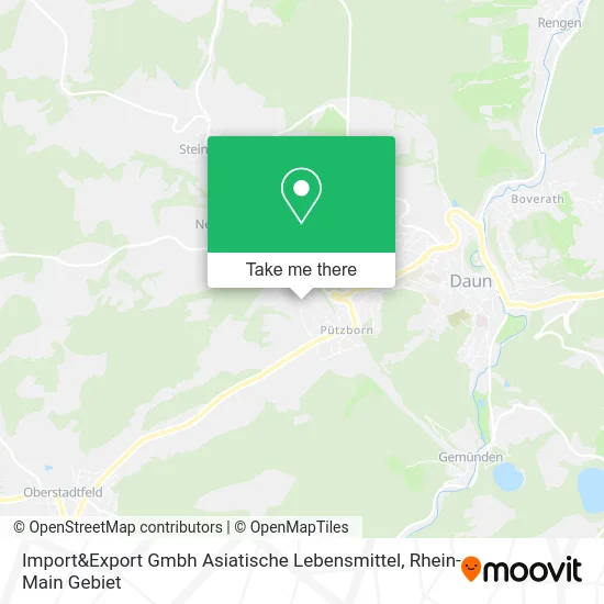Карта Import&Export Gmbh Asiatische Lebensmittel