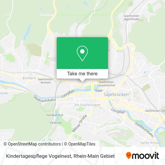 Карта Kindertagespflege Vogelnest