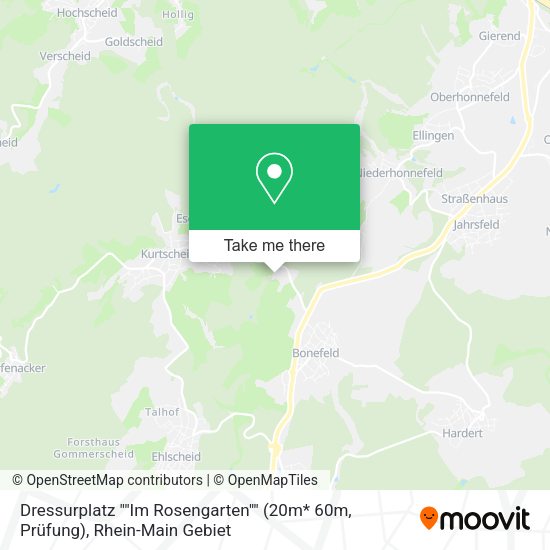 Карта Dressurplatz ""Im Rosengarten"" (20m* 60m, Prüfung)