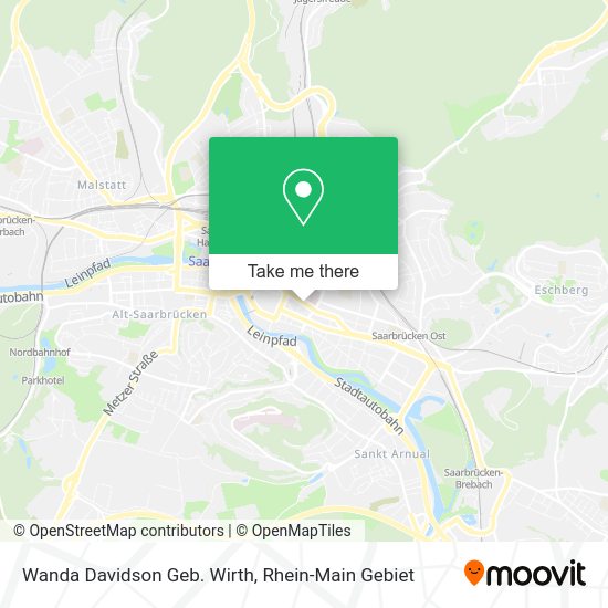 Карта Wanda Davidson Geb. Wirth
