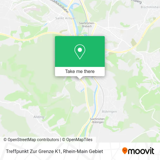 Карта Treffpunkt Zur Grenze K1