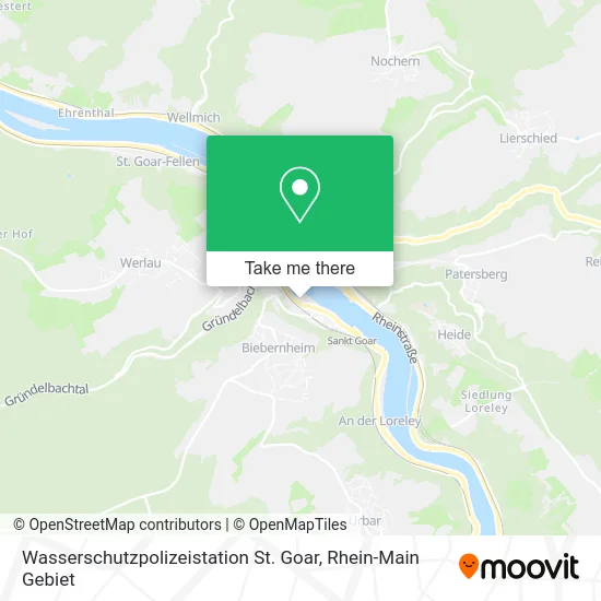 Карта Wasserschutzpolizeistation St. Goar