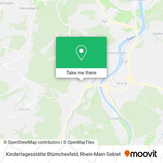 Карта Kindertagesstätte Blümchesfeld