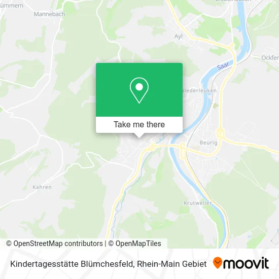 Карта Kindertagesstätte Blümchesfeld
