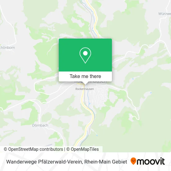Карта Wanderwege Pfälzerwald-Verein