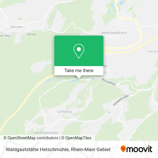 Waldgaststätte Hetschmühle map