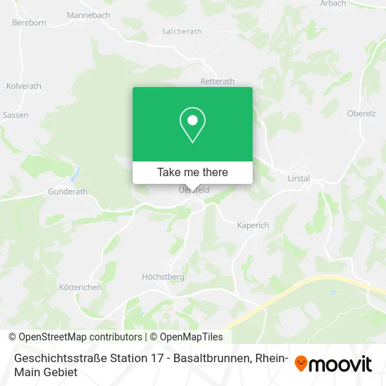 Карта Geschichtsstraße Station 17 - Basaltbrunnen