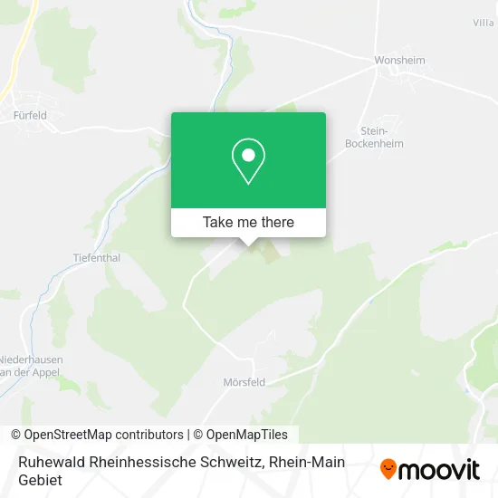 Карта Ruhewald Rheinhessische Schweitz