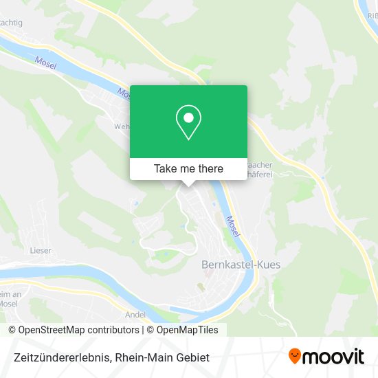 Карта Zeitzündererlebnis