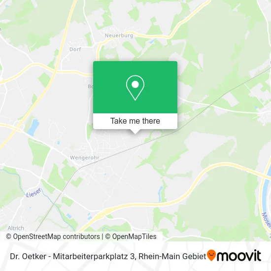 Карта Dr. Oetker - Mitarbeiterparkplatz 3