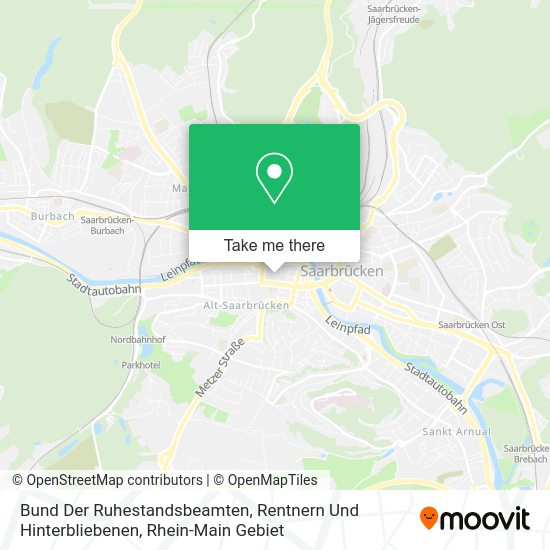 Карта Bund Der Ruhestandsbeamten, Rentnern Und Hinterbliebenen