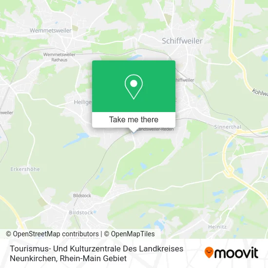 Карта Tourismus- Und Kulturzentrale Des Landkreises Neunkirchen