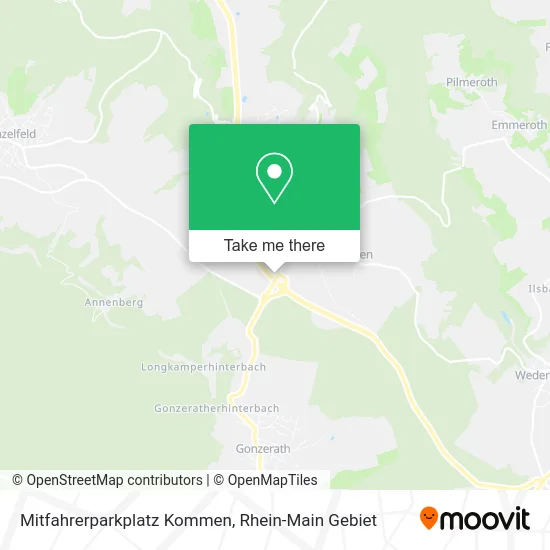 Карта Mitfahrerparkplatz Kommen