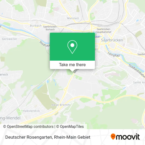 Карта Deutscher Rosengarten