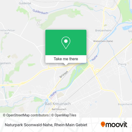 Карта Naturpark Soonwald-Nahe
