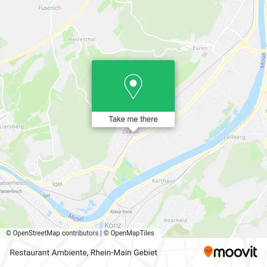 Карта Restaurant Ambiente