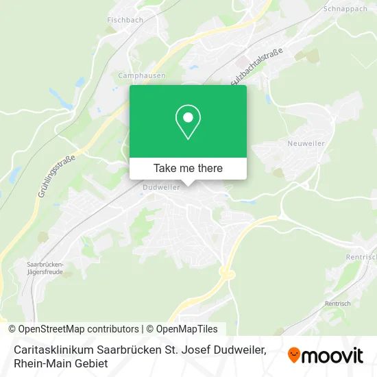 Карта Caritasklinikum Saarbrücken St. Josef Dudweiler