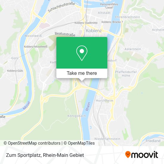 Карта Zum Sportplatz