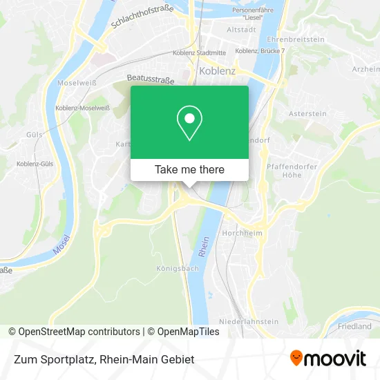 Карта Zum Sportplatz