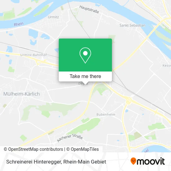 Карта Schreinerei Hinteregger