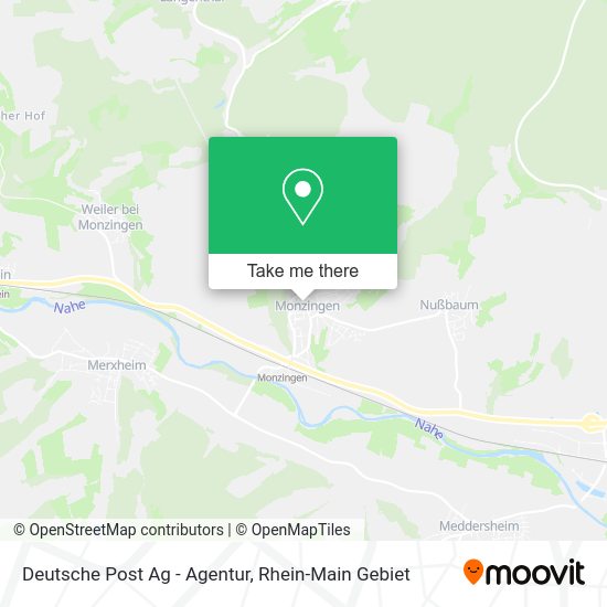 Карта Deutsche Post Ag - Agentur