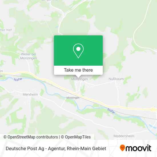 Карта Deutsche Post Ag - Agentur