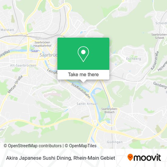 Карта Akira Japanese Sushi Dining