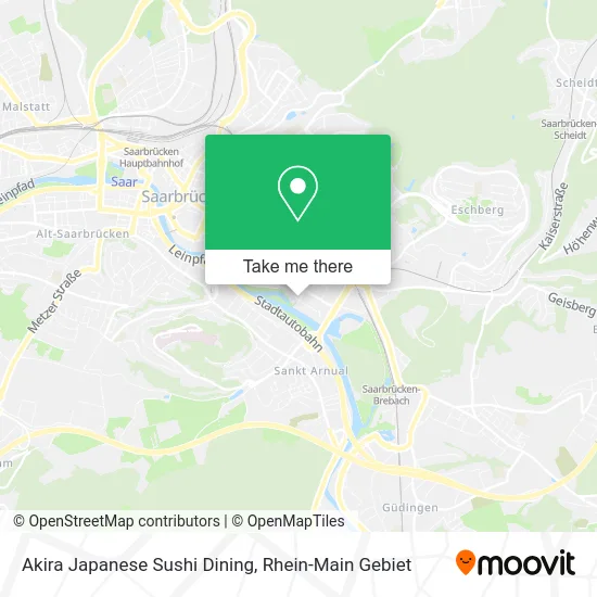 Карта Akira Japanese Sushi Dining