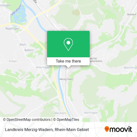 Карта Landkreis Merzig-Wadern