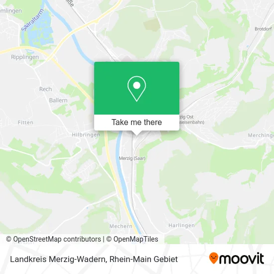 Карта Landkreis Merzig-Wadern