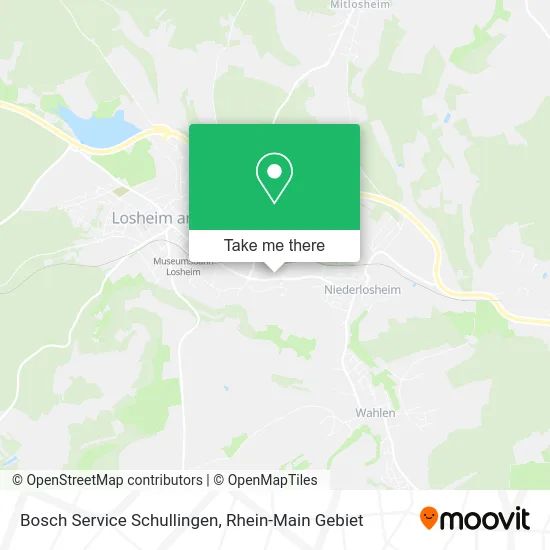 Карта Bosch Service Schullingen